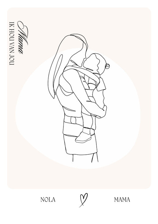 Moederdagposter Dichtbij mama