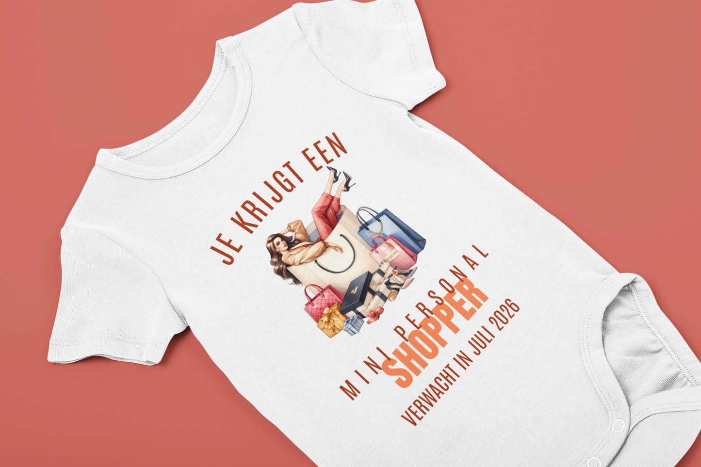 Zwangerschapsaankondiging Tante - Personal shopper - gepersonaliseerd rompertje