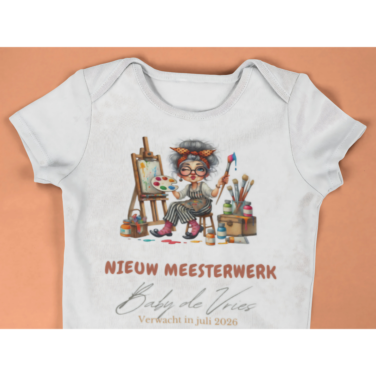 Zwangerschapsaankondiging Oma - nieuw meesterwerk - gepersonaliseerd rompertje