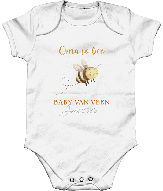Zwangerschapsaankondiging Oma - To bee - gepersonaliseerd rompertje
