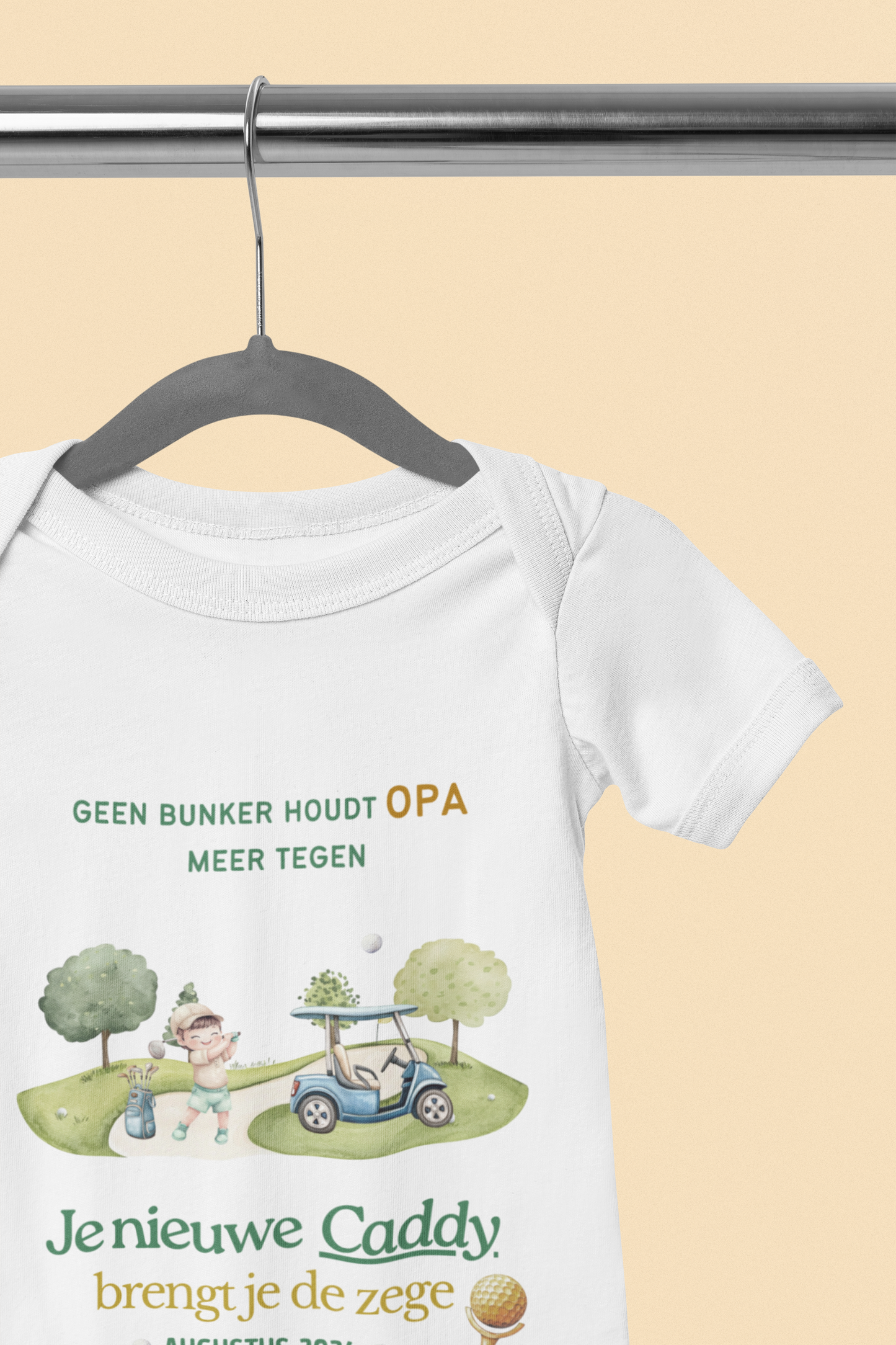 Zwangerschapsaankondiging Opa - Caddy - gepersonaliseerd rompertje
