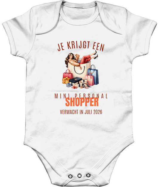 Zwangerschapsaankondiging Tante - Personal shopper - gepersonaliseerd rompertje