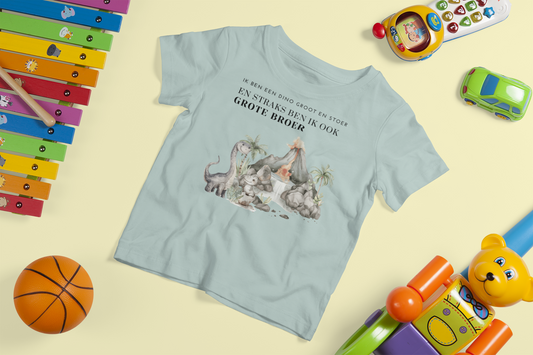 T-shirt - Ik ben een dino - Zwangerschapsaankondiging grote broer - 1 tot 3 jaar