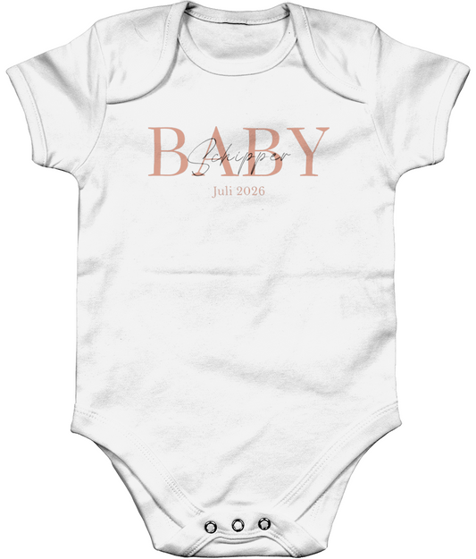 Zwangerschapsaankondiging papa en mama - Sierlijk - gepersonaliseerd rompertje