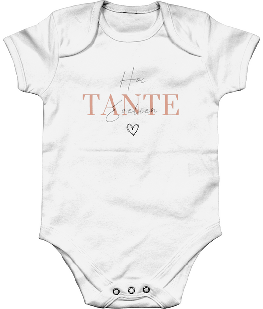 Zwangerschapsaankondiging Tante - Sierlijk - gepersonaliseerd rompertje