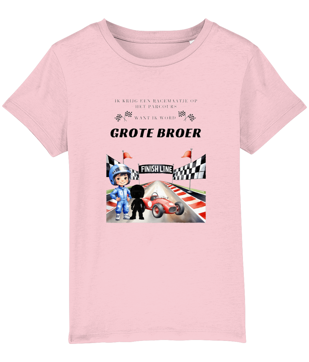 T-shirt - Ik krijg een racemaatje - Zwangerschapsaankondiging grote broer - 3 tot 8 jaar