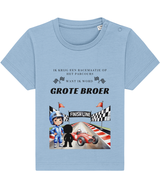 T-shirt - Ik krijg een racemaatje - Zwangerschapsaankondiging grote broer - 1 tot 3 jaar