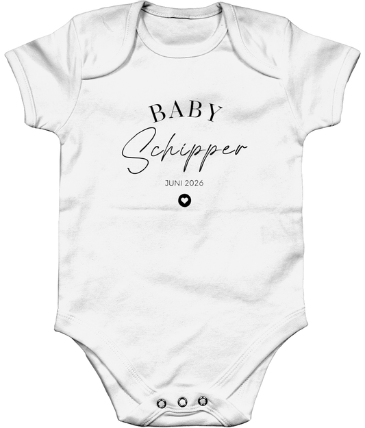 Zwangerschapsaankondiging Papa en Mama - Hartje - gepersonaliseerd rompertje