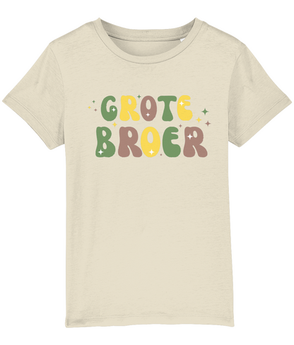 T-shirt - Zwangerschapsaankondiging Grote broer- Groene letters - 3 tot 8 jaar