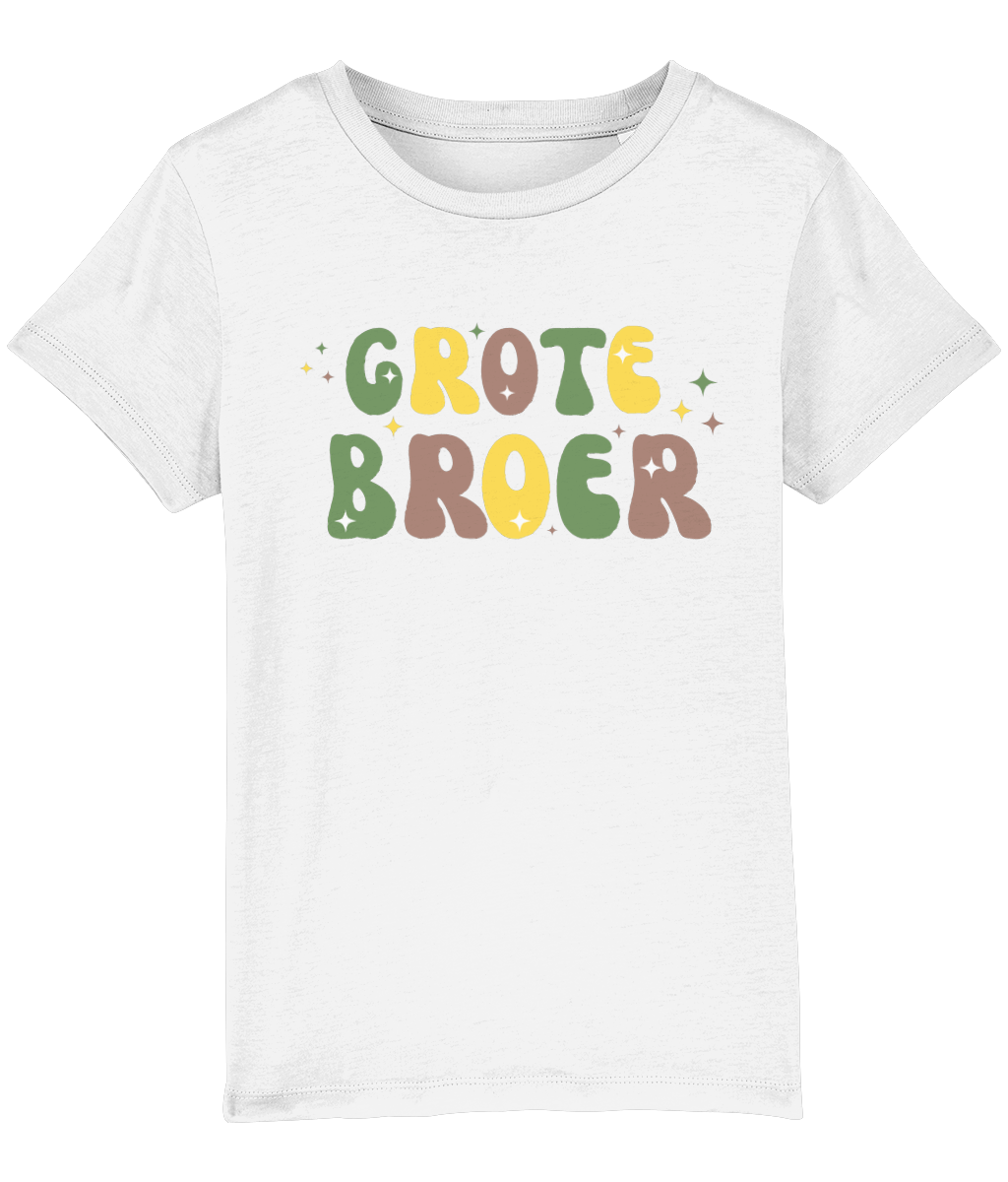 T-shirt - Zwangerschapsaankondiging Grote broer- Groene letters - 3 tot 8 jaar