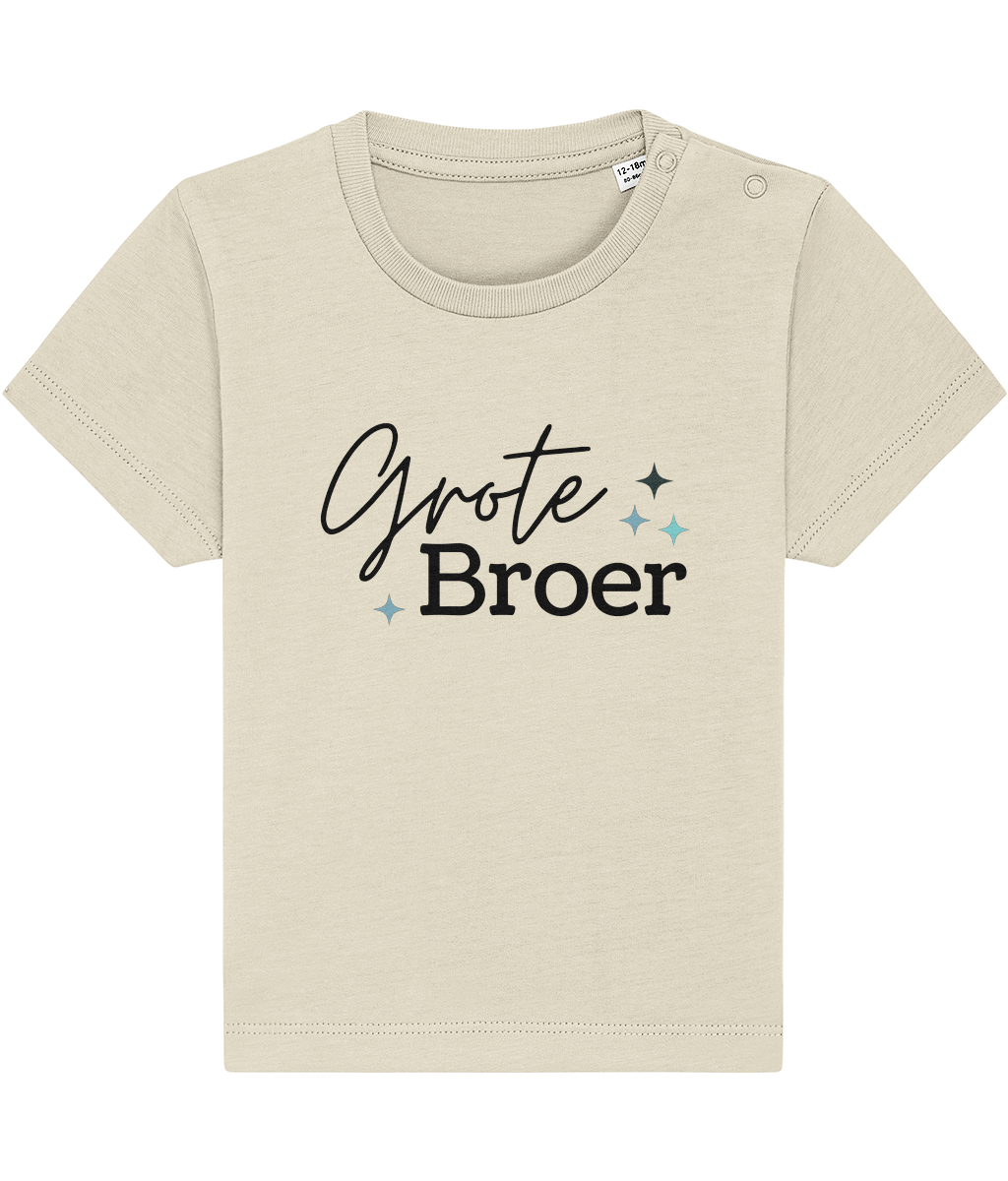 T-shirt -  Zwangerschapsaankondiging grote broer - Zwarte letters - 12 maanden tot 3 jaar