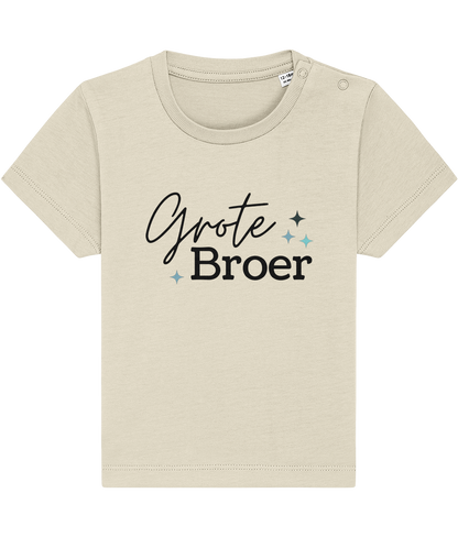 T-shirt -  Zwangerschapsaankondiging grote broer - Zwarte letters - 12 maanden tot 3 jaar