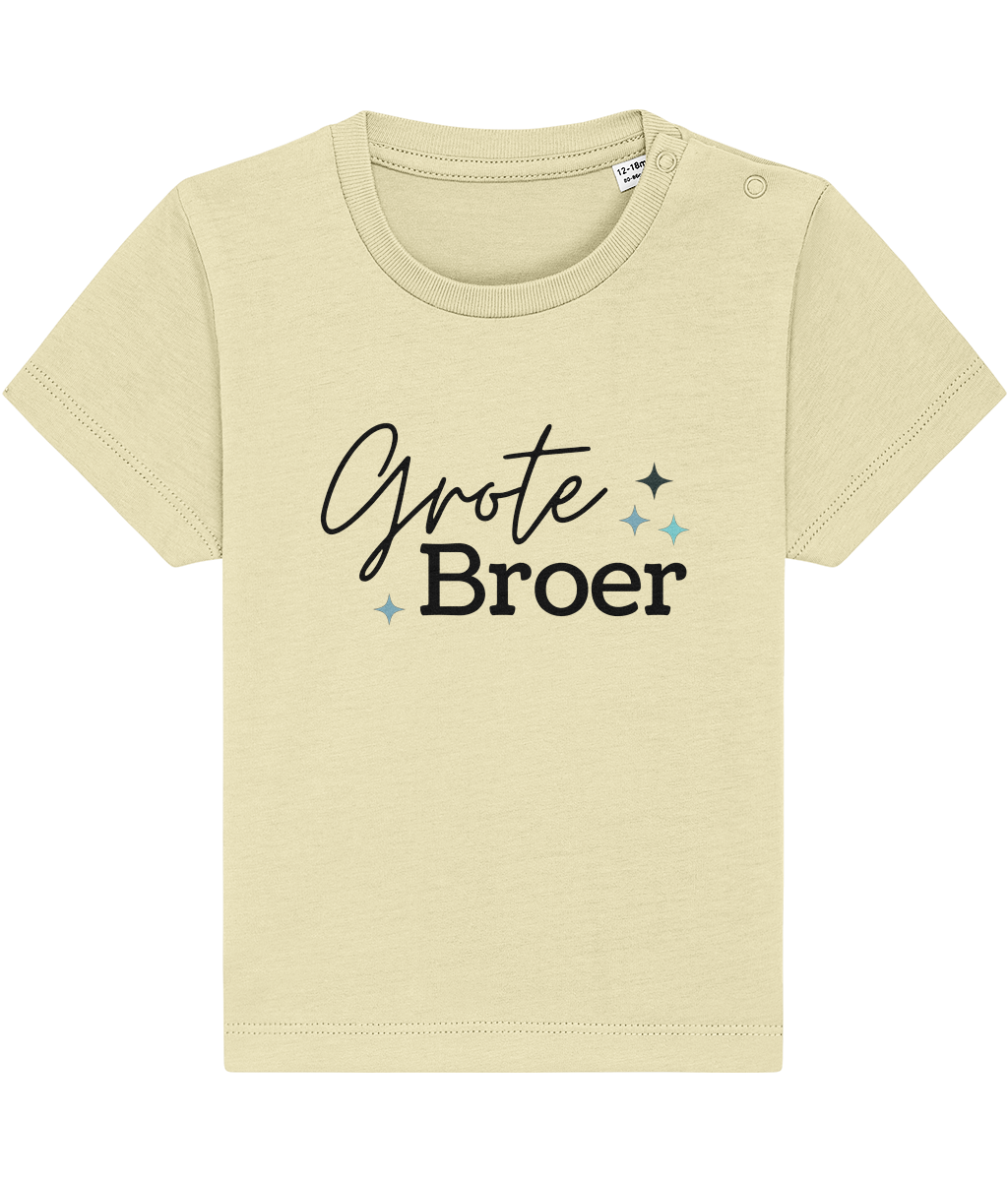 T-shirt -  Zwangerschapsaankondiging grote broer - Zwarte letters - 12 maanden tot 3 jaar