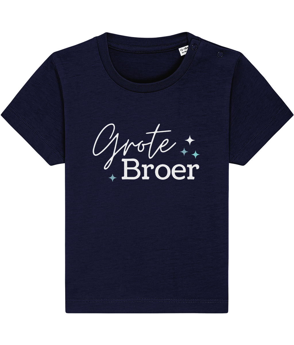 T-shirt -  Zwangerschapsaankondiging grote broer - Zwarte letters - 12 maanden tot 3 jaar