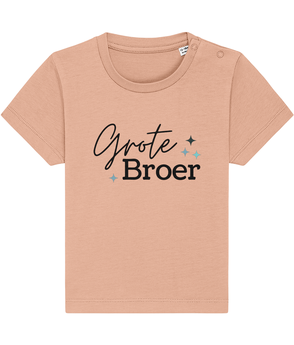 T-shirt -  Zwangerschapsaankondiging grote broer - Zwarte letters - 12 maanden tot 3 jaar