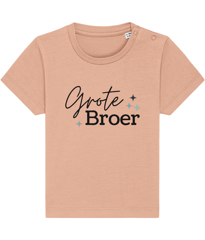 T-shirt -  Zwangerschapsaankondiging grote broer - Zwarte letters - 12 maanden tot 3 jaar