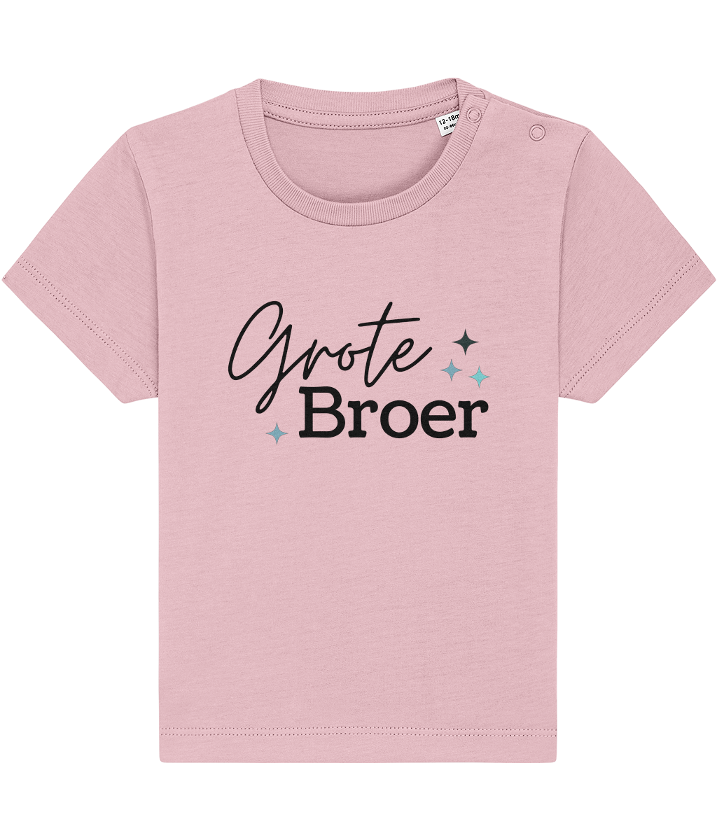 T-shirt -  Zwangerschapsaankondiging grote broer - Zwarte letters - 12 maanden tot 3 jaar