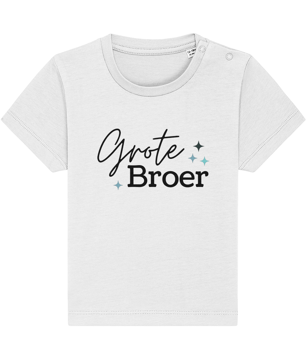 T-shirt -  Zwangerschapsaankondiging grote broer - Zwarte letters - 12 maanden tot 3 jaar