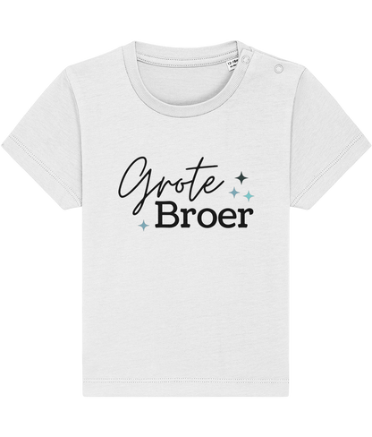 T-shirt -  Zwangerschapsaankondiging grote broer - Zwarte letters - 12 maanden tot 3 jaar