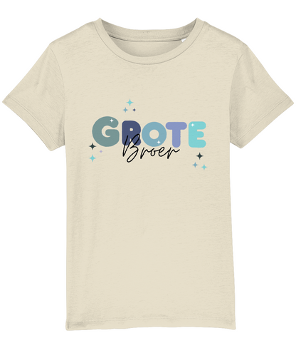 T-shirt - Zwangerschapsaankondiging Grote broer- Blauwe letters - 3 tot 8 jaar