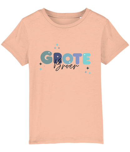 T-shirt - Zwangerschapsaankondiging Grote broer- Blauwe letters - 3 tot 8 jaar