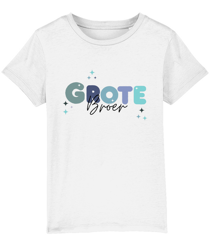T-shirt - Zwangerschapsaankondiging Grote broer- Blauwe letters - 3 tot 8 jaar