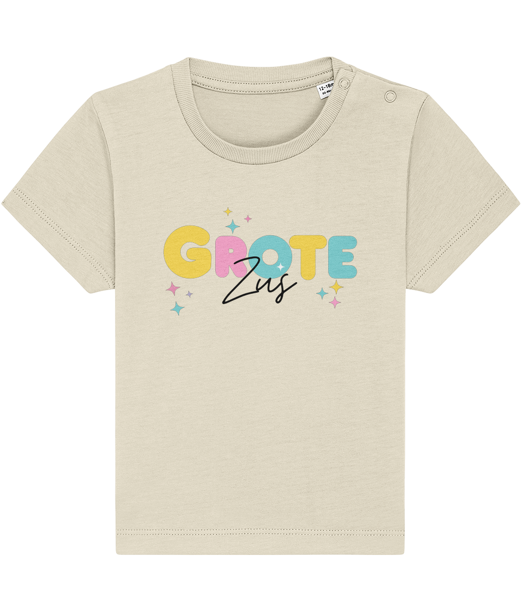 T-shirt - Bol letters - Zwangerschapsaankondiging grote zus - 12 maanden tot 3 jaar