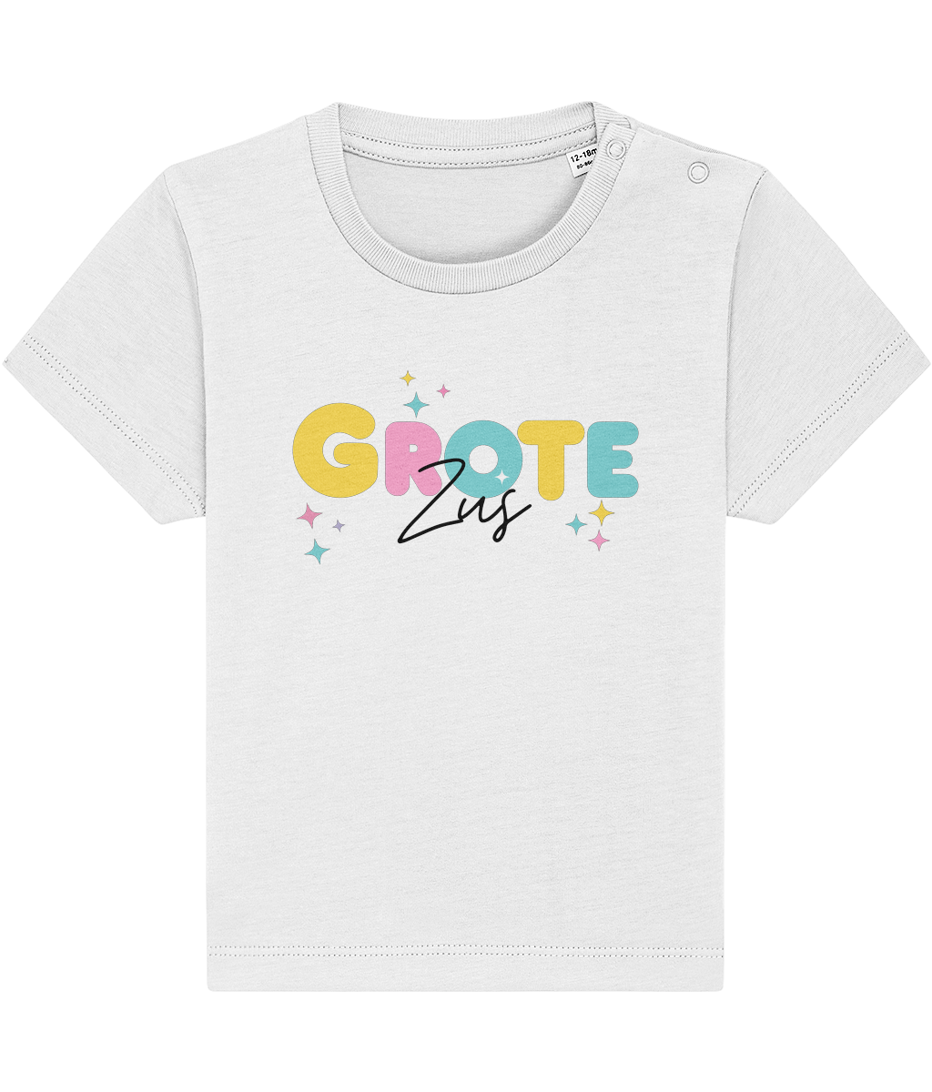 T-shirt - Bol letters - Zwangerschapsaankondiging grote zus - 12 maanden tot 3 jaar