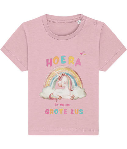 T-shirt - Unicorn - Zwangerschapsaankondiging grote zus - 12 maanden tot 3 jaar