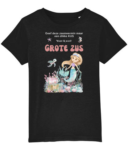 T-shirt - Zeemeermin - Zwangerschapsaankondiging grote zus - 3 tot 8 jaar