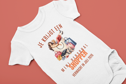 Zwangerschapsaankondiging Tante - Personal shopper - gepersonaliseerd rompertje