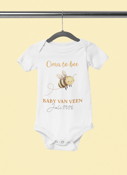 Zwangerschapsaankondiging Oma - To bee - gepersonaliseerd rompertje