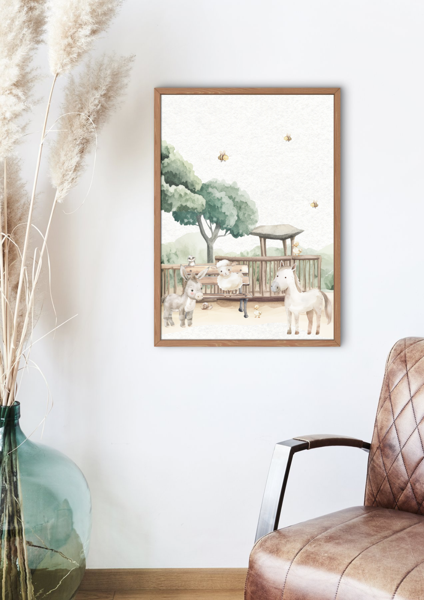 Poster dierentuin - dieren