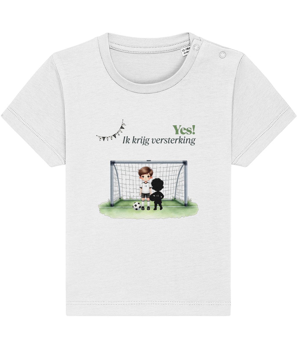 T-shirt - Ik krijg versterking - Zwangerschapsaankondiging - 1 tot 3 jaar