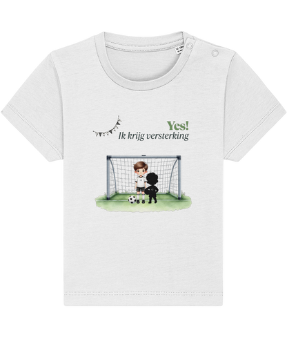 T-shirt - Ik krijg versterking - Zwangerschapsaankondiging - 1 tot 3 jaar