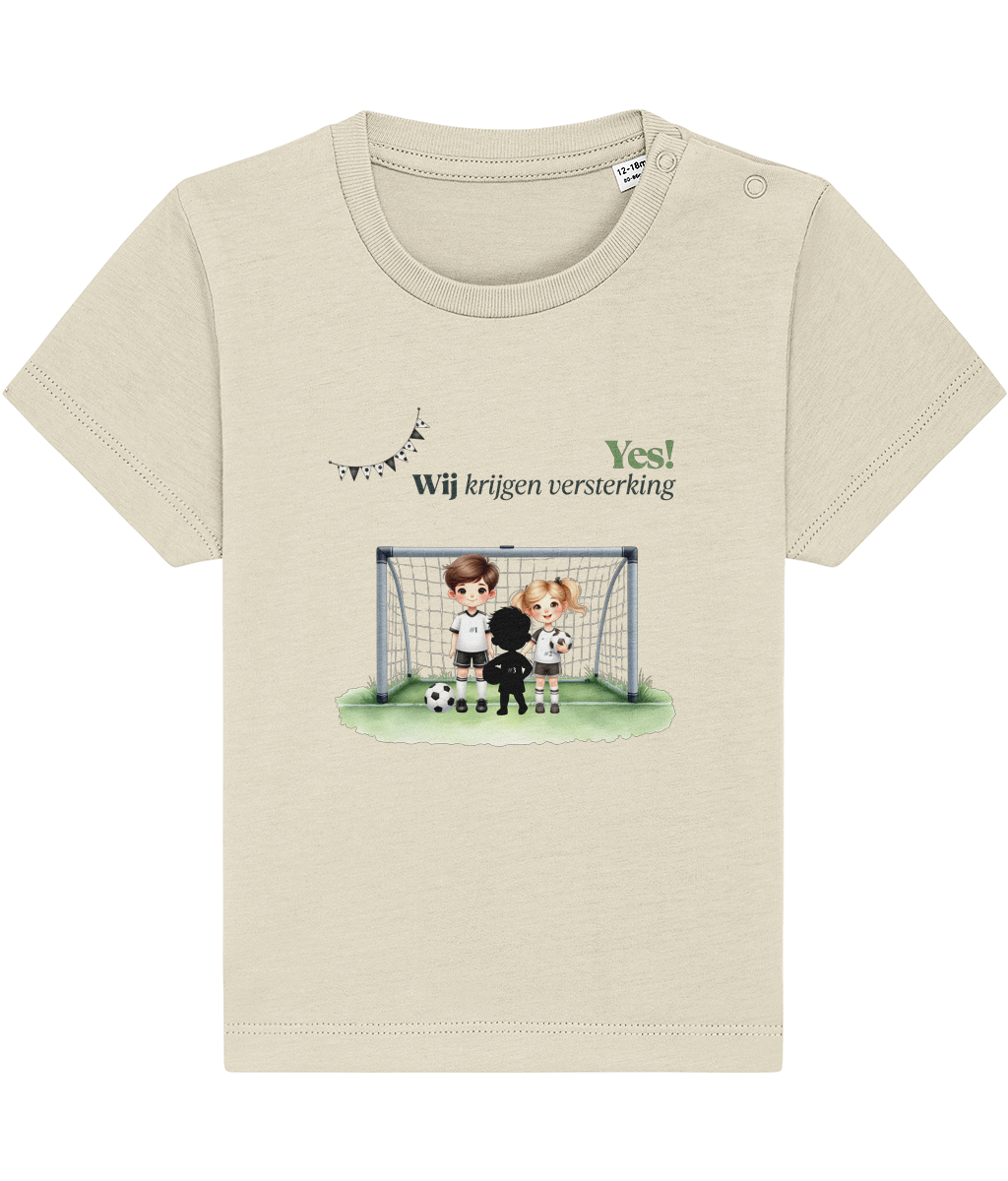 T-shirt - Ik krijg versterking - Zwangerschapsaankondiging - 1 tot 3 jaar