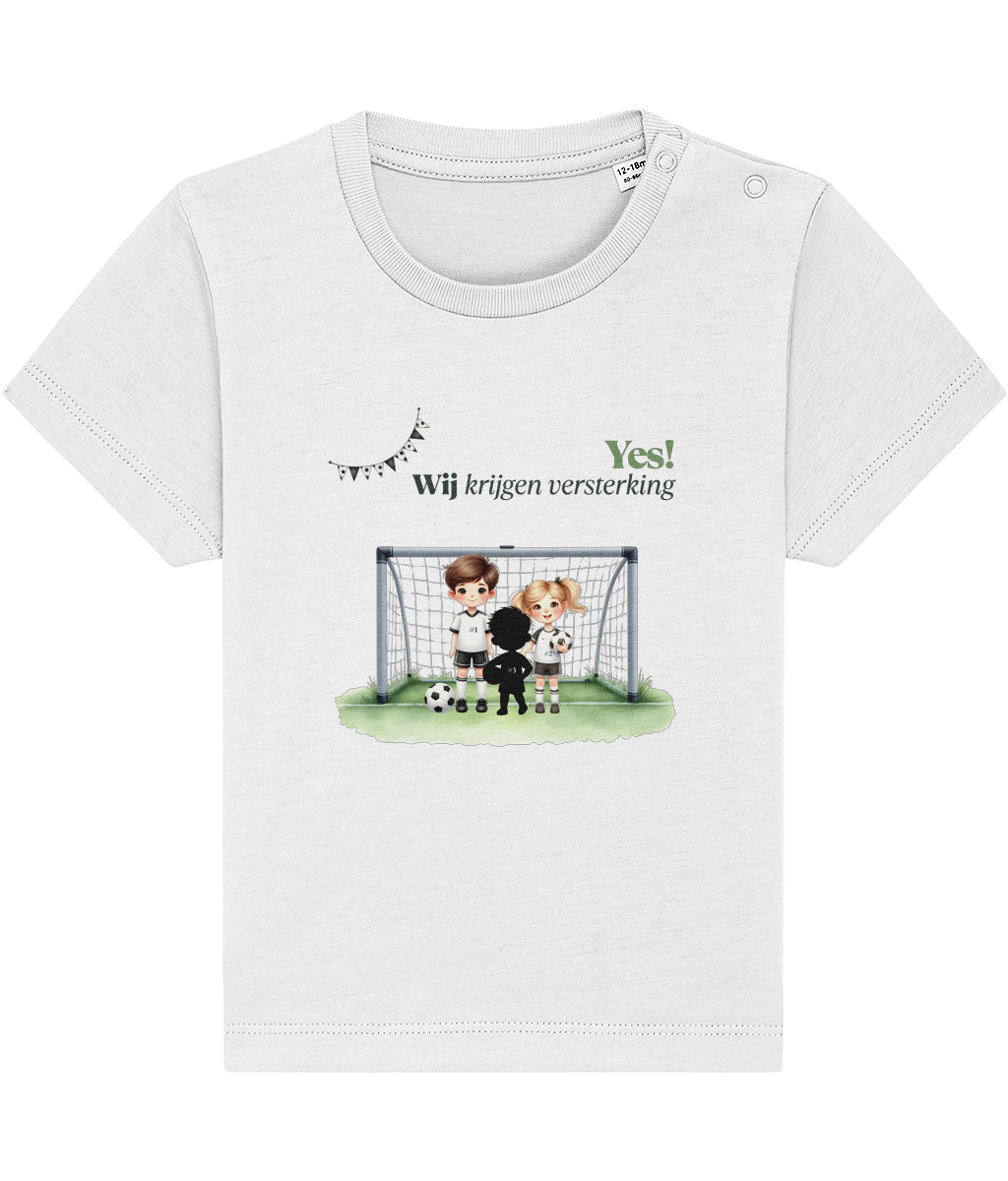 T-shirt - Ik krijg versterking - Zwangerschapsaankondiging - 1 tot 3 jaar