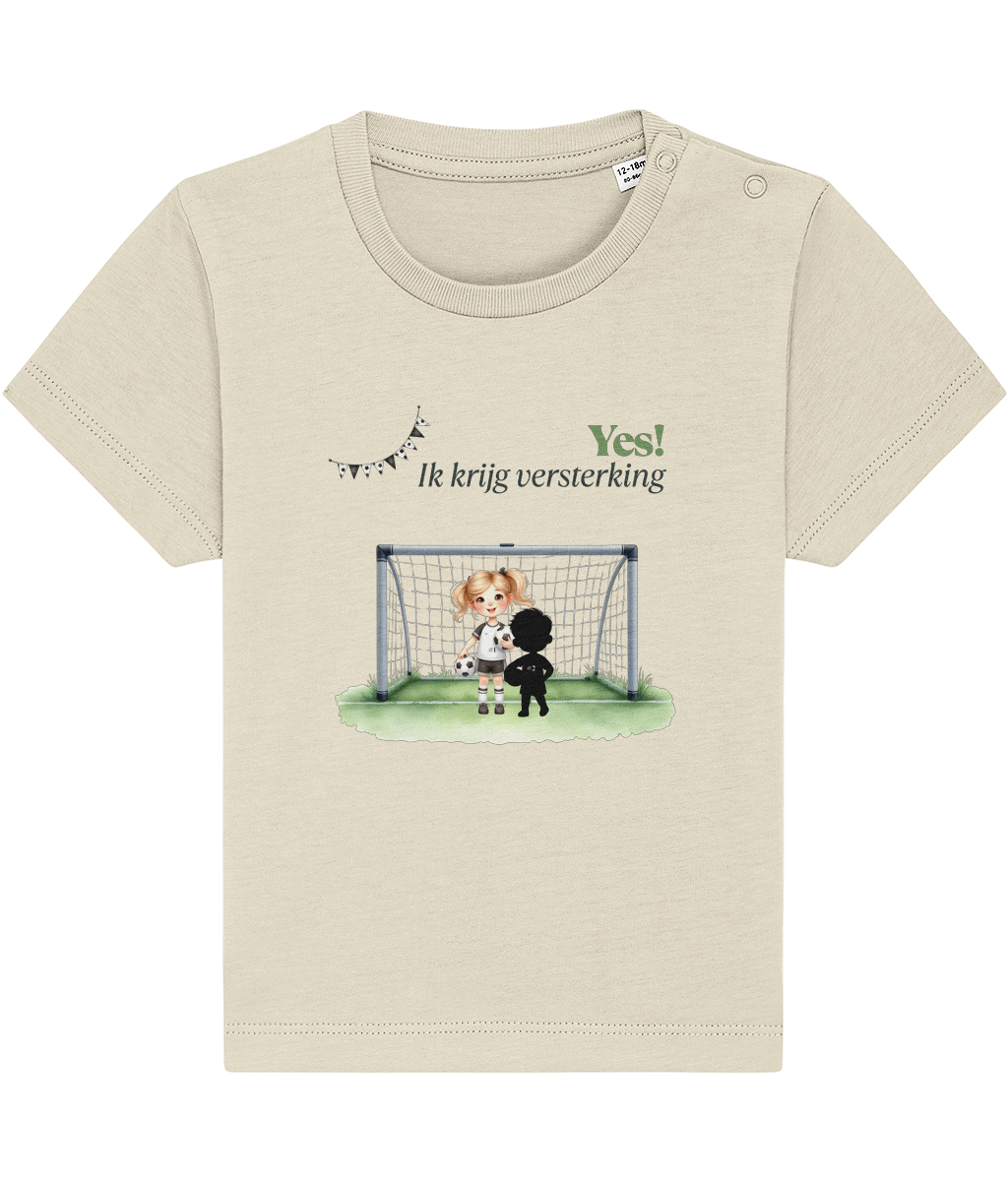 T-shirt - Ik krijg versterking - Zwangerschapsaankondiging - 1 tot 3 jaar