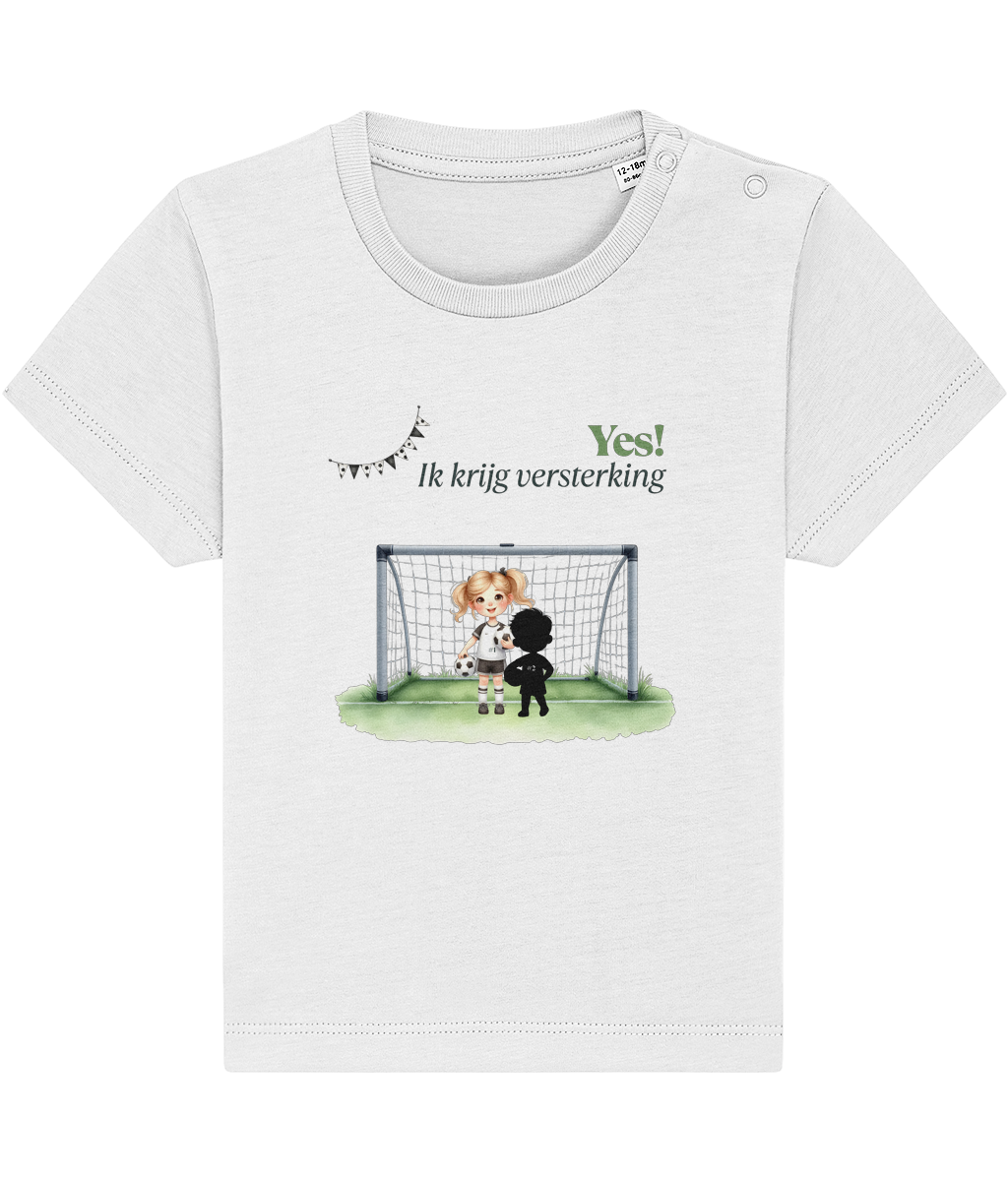 T-shirt - Ik krijg versterking - Zwangerschapsaankondiging - 1 tot 3 jaar