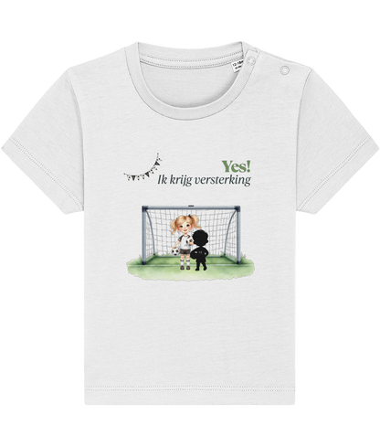T-shirt - Ik krijg versterking - Zwangerschapsaankondiging - 1 tot 3 jaar