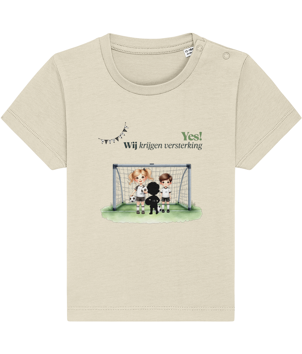 T-shirt - Ik krijg versterking - Zwangerschapsaankondiging - 1 tot 3 jaar
