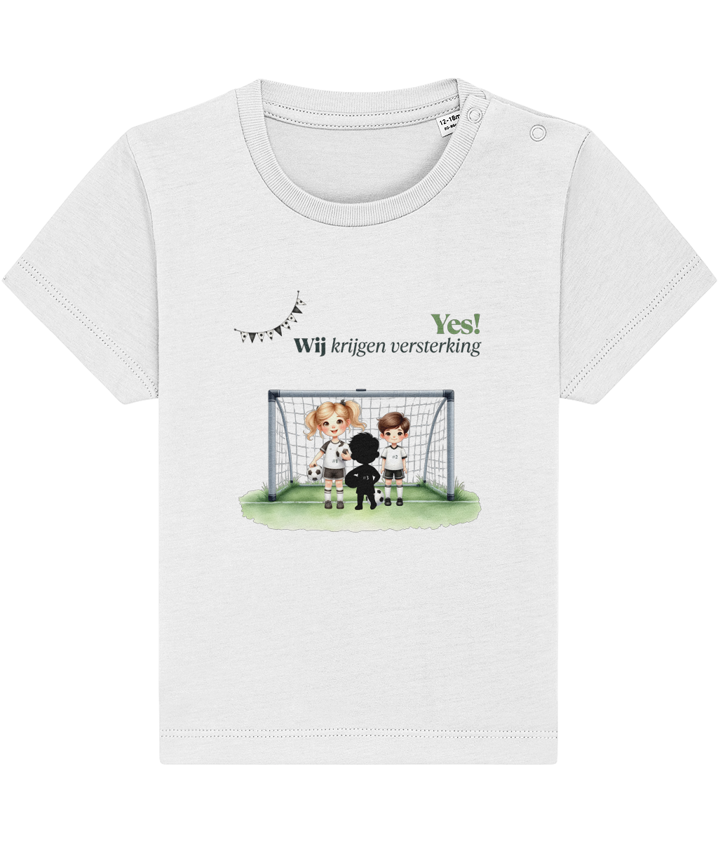 T-shirt - Ik krijg versterking - Zwangerschapsaankondiging - 1 tot 3 jaar