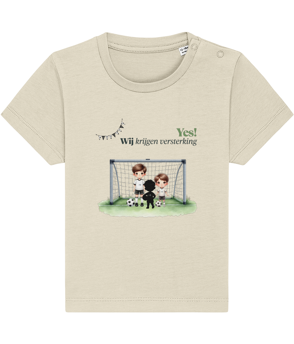 T-shirt - Ik krijg versterking - Zwangerschapsaankondiging - 1 tot 3 jaar