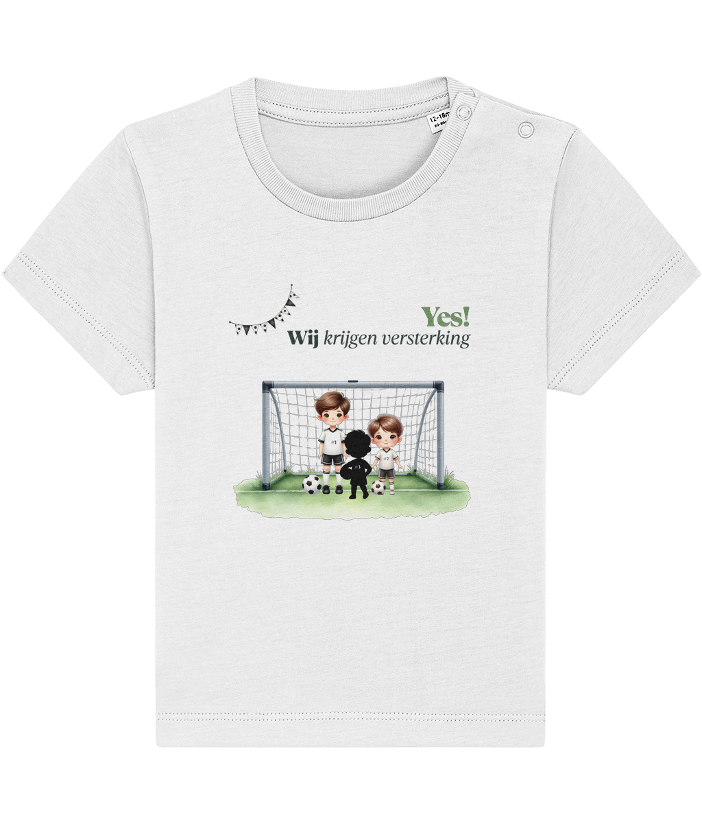 T-shirt - Ik krijg versterking - Zwangerschapsaankondiging - 1 tot 3 jaar