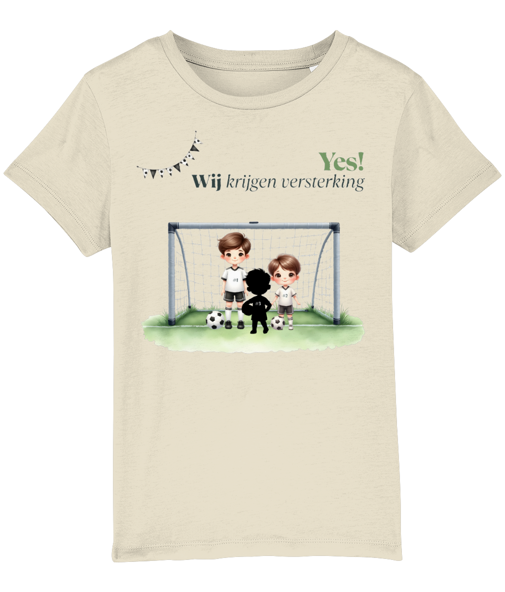 T-shirt - Ik krijg versterking - Zwangerschapsaankondiging - 3-8 jaar