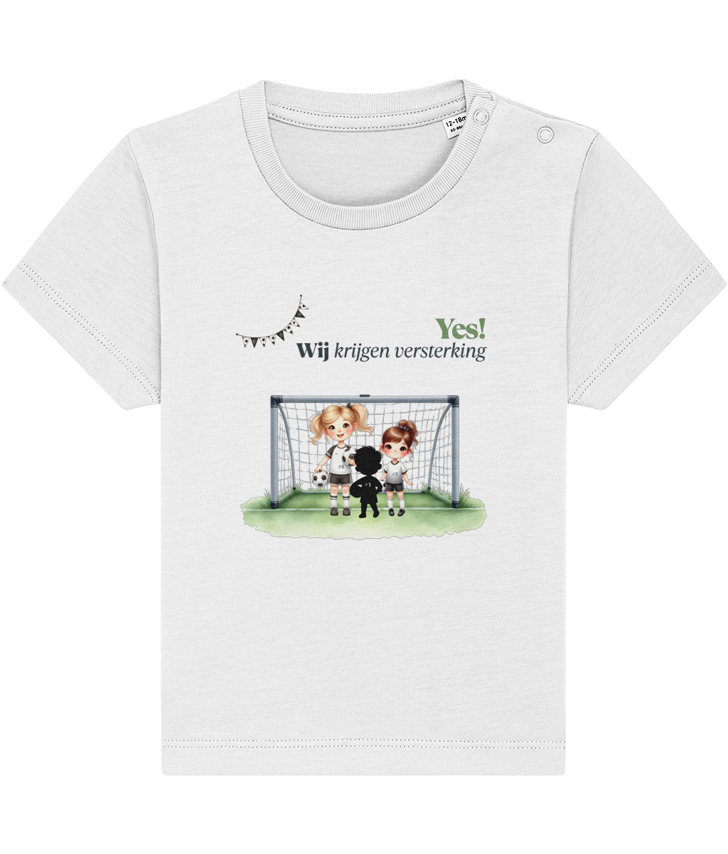T-shirt - Ik krijg versterking - Zwangerschapsaankondiging - 1 tot 3 jaar
