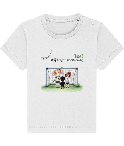 T-shirt - Ik krijg versterking - Zwangerschapsaankondiging - 1 tot 3 jaar