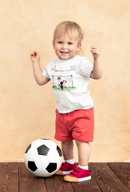 T-shirt - Ik krijg versterking - Zwangerschapsaankondiging - 1 tot 3 jaar