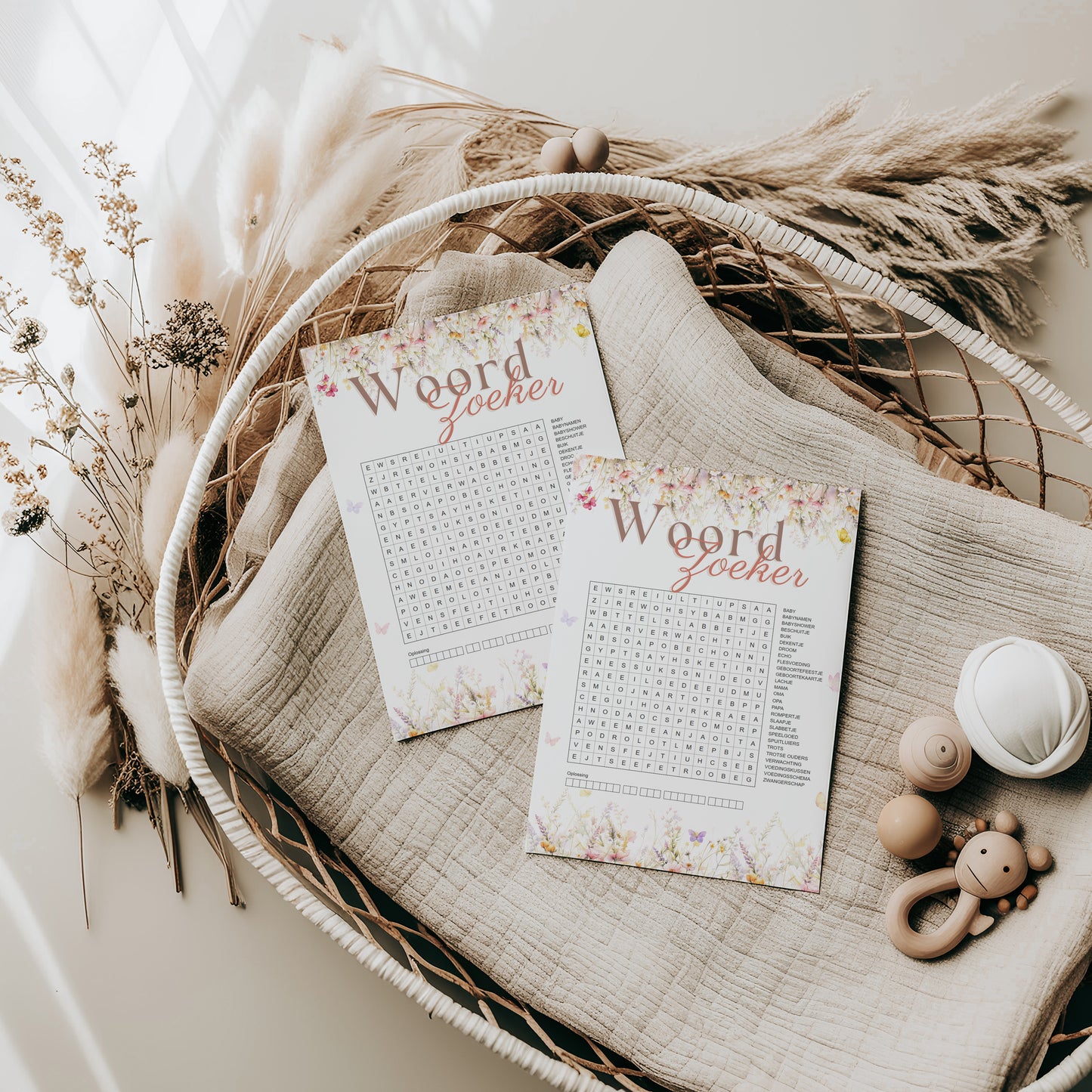 Pakket Babyshower Spellen 20x