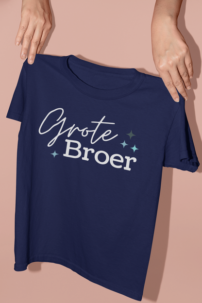 T-shirt -  Zwangerschapsaankondiging grote broer - Zwarte letters - 12 maanden tot 3 jaar